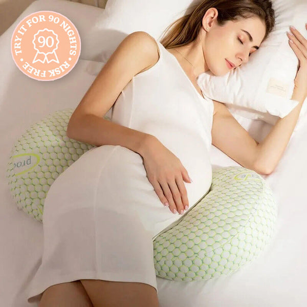 Bub's Maternity Green Brown Pillow™ babybub Maternity & Beyond